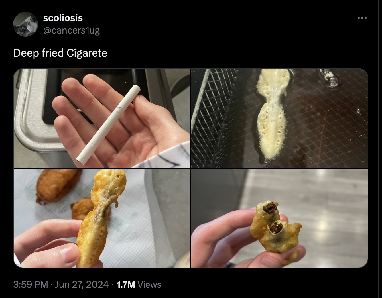 profiterole - scoliosis Deep fried Cigarete 1.7M Views B